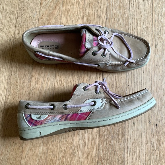 Plaid pink Sperry topsides loafer women’s size 7.5 - Picture 4 of 10